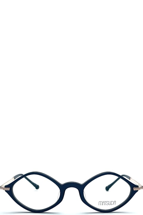 Matsuda Eyewear for Women Matsuda M2066 - Navy / Rose Gold Rx Glasses