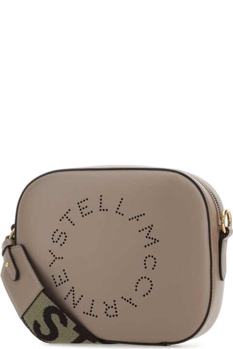 Stella McCartney Shoulder Bags for Women Stella McCartney Dove Grey Alter Mat Mini Stella Logo Crossbody Bag