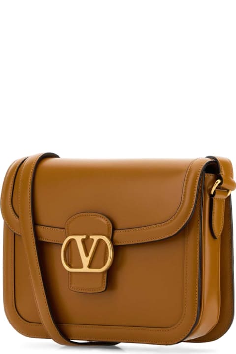 Valentino Garavani Bags for Women Valentino Garavani Camel Leather 9to5 Shoulder Bag