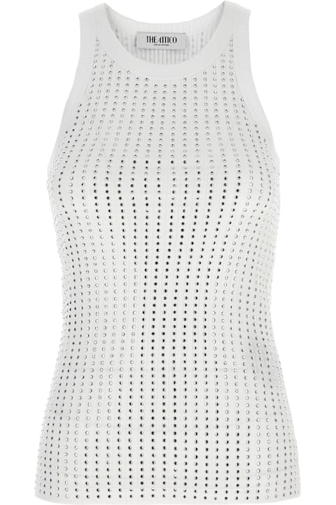 Clothing for Women The Attico Rhinestone Top
