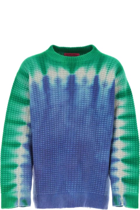 メンズ The Elder Statesmanのニットウェア The Elder Statesman Multicolor Cashmere Sweater
