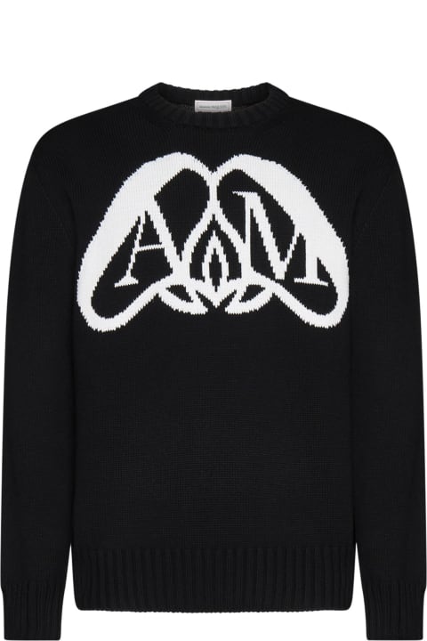 メンズ ニットウェア Alexander McQueen 'logo Seal' Sweater