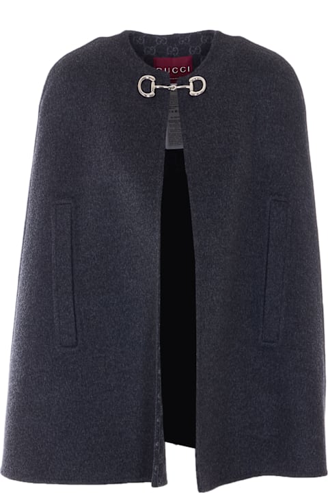 Homeware Gucci Wool And Silk Horsebit Cape