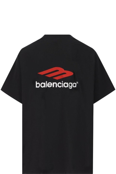 Balenciaga Topwear for Women Balenciaga Tape Type Logo T-shirt