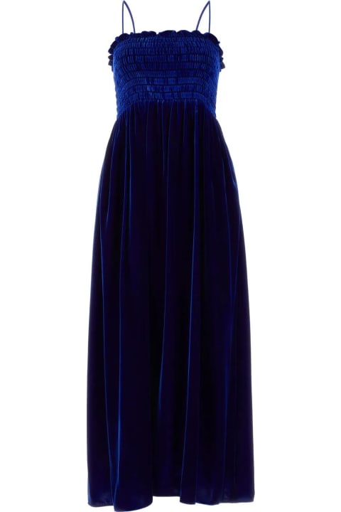 Gucci Sale for Women Gucci Blue Velvet Dress