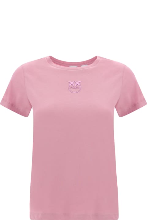 Pinko Topwear for Women Pinko Love Birds T-shirt Embroidery