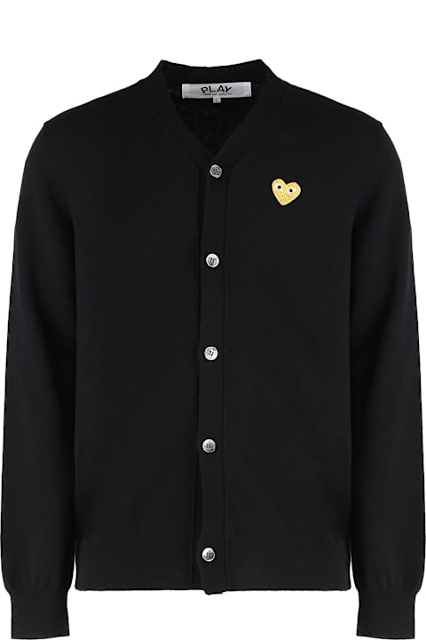 Comme des Garçons Play for Kids Comme des Garçons Play Wool Cardigan