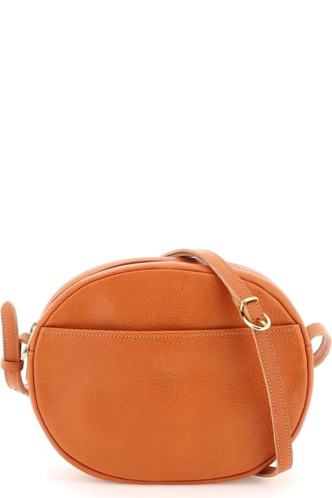 Grained Leather Crossbody Bag