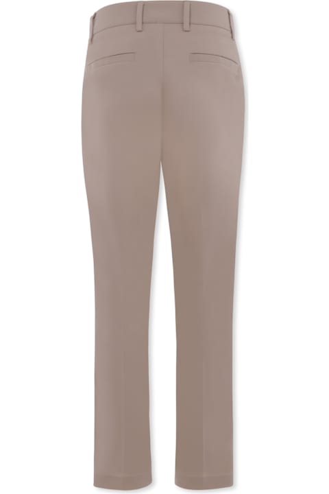 Fay for Kids Fay Beige Trousers For Boy With Logo