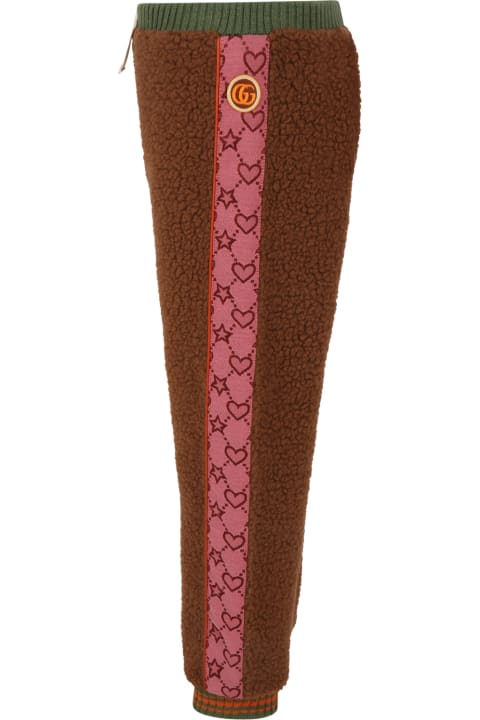 Brown Trousers For Girl With Patch