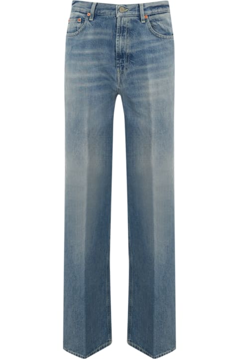 Homeware Dondup Francine Wide Leg Jeans In Denim