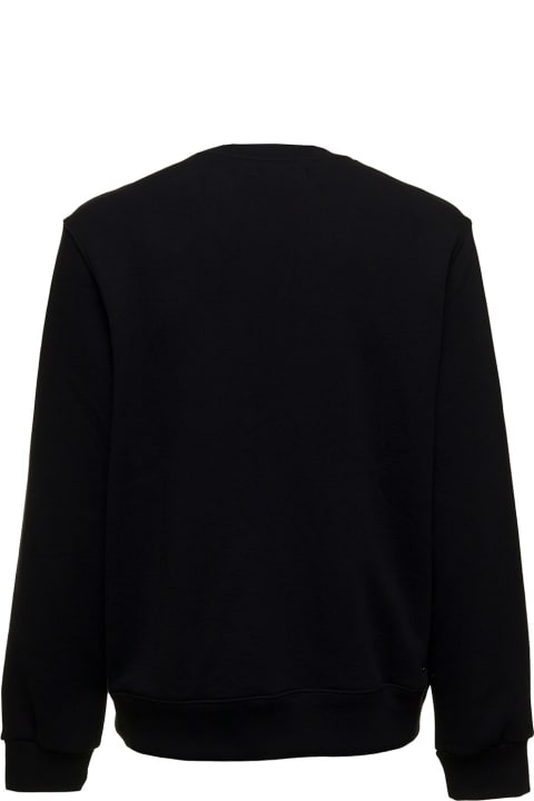 Amiri Man's Black Cotton Sweatshirt With Logo Print