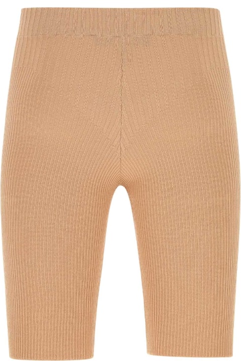 ANDREĀDAMO Pants & Shorts for Women ANDREĀDAMO Skin Pink Stretch Viscose Blend Leggings