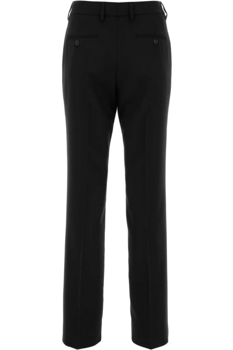 Prada Pants & Shorts for Women Prada Black Wool Pant