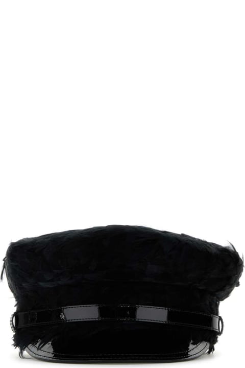 Prada Hair Accessories for Women Prada Embellished Fabric Hat