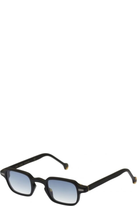 サングラス KYME Kyme - LUIGI COL 5 - SUNGLASSES - matt black Kyme Eyewear Luigi: rectangular vintage sunglasses. Color