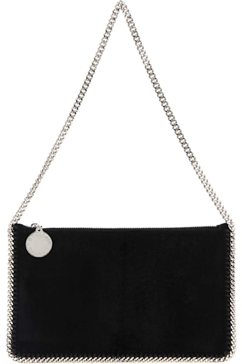 Homeware Stella McCartney Black Velvet Falabella Shoulder Bag