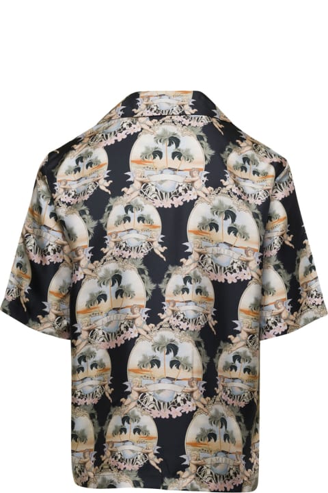 Fashion for Men AMIRI All Over Palm Bowling Shirt