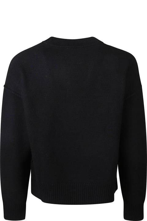 Ami Alexandre Mattiussi Sweaters for Women Ami Alexandre Mattiussi Logo Detail Rib Trim Cardigan