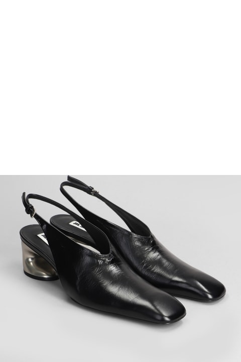 Jil Sander High-Heeled Shoes for Women Jil Sander Pumps In Black Leather