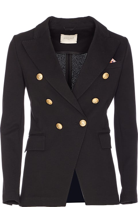 Circolo 1901 Clothing for Women Circolo 1901 Oxford Double Breasted Jacket