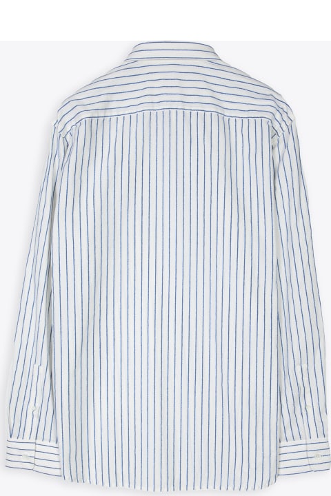 Adrian Shirt Off white and blue striped shirt - Adrian shirt