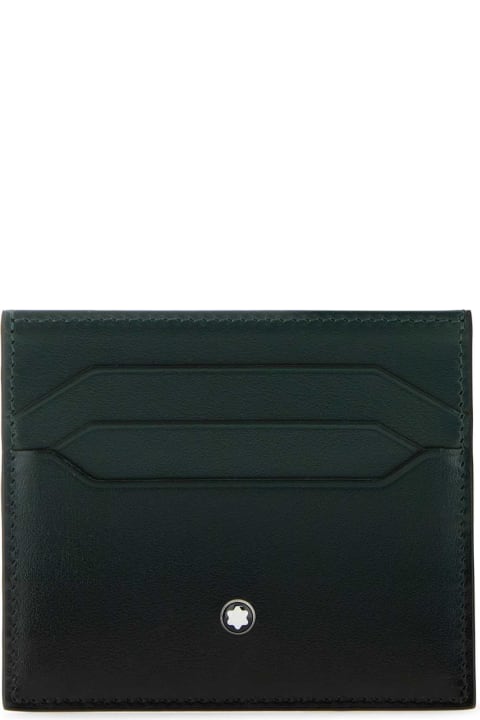 Montblanc Men Montblanc Two-tone Leather Card Holder