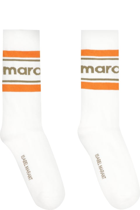 Isabel Marant Underwear for Men Isabel Marant Dona Logo Cotton Blend Socks