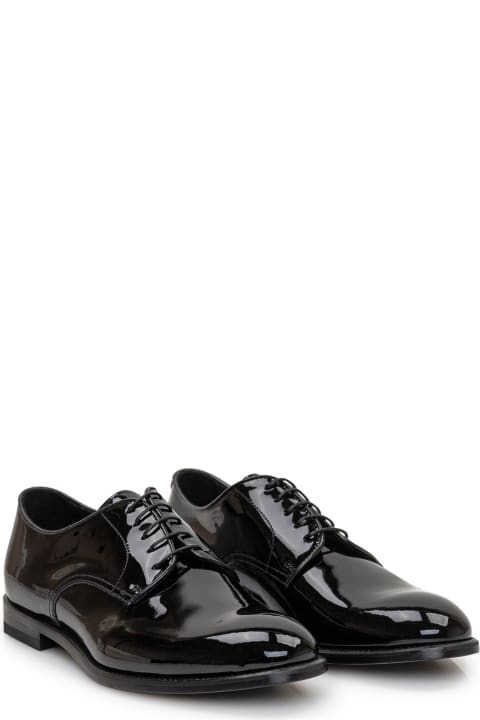 Doucal's Laced Shoes for Men Doucal's Patent Leather Lace-up