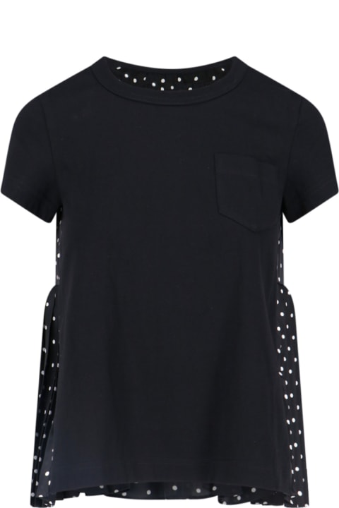 Fashion for Women Sacai Polka Dot T-shirt