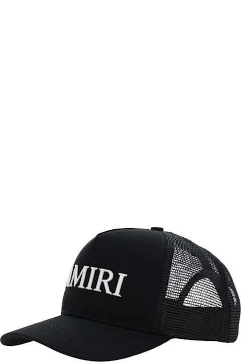 AMIRI Hats for Women AMIRI Black Baseball Cap With Logo Lettering On The Front And Mehs Panels In Cotton Man