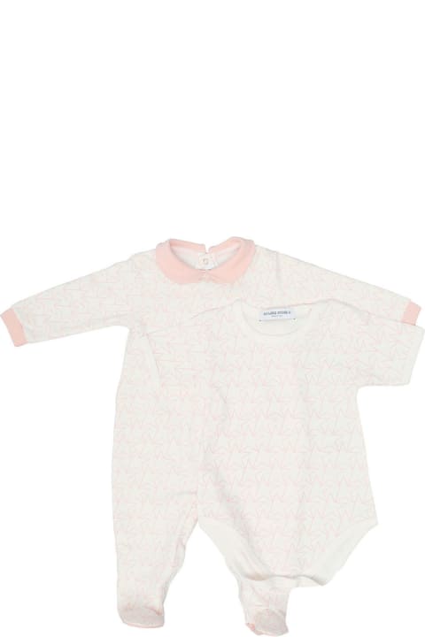 Star Baby White And Pink Cotton Coordinated Suit Baby Girl  Golden Goose Kids