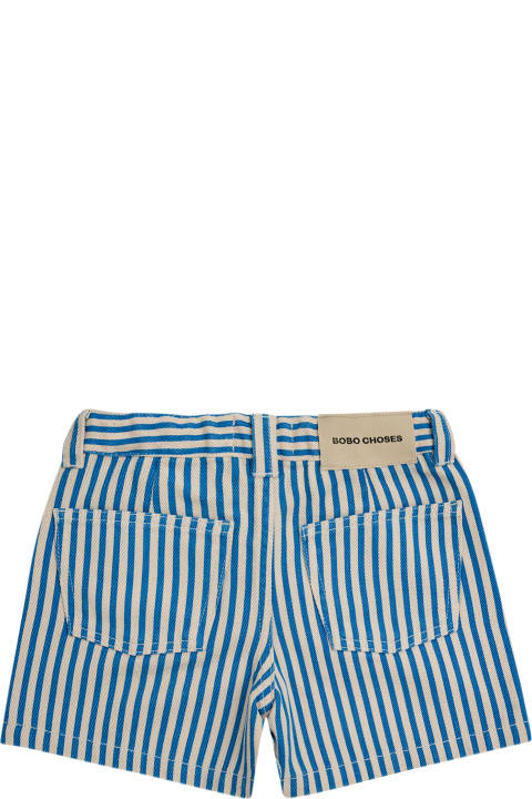 Bobo Choses Bottoms for Boys Bobo Choses Striped Shorts With Logo For Kids
