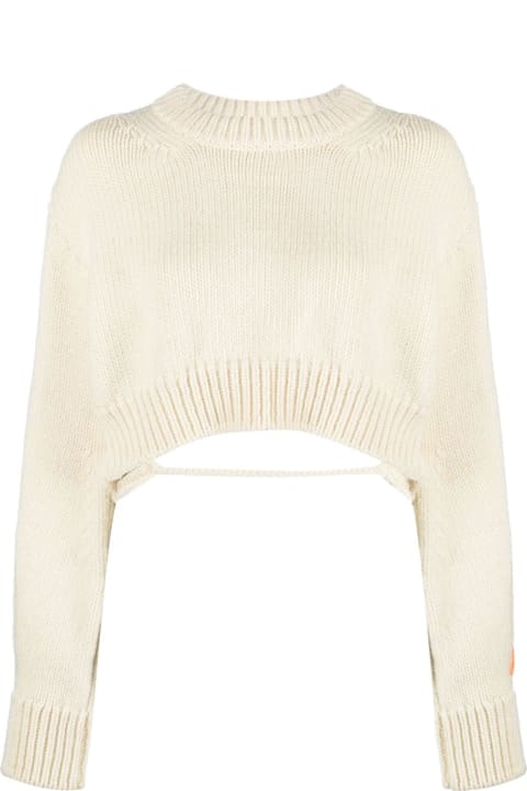 HERON PRESTON Clothing for Women HERON PRESTON Open-back Cropped Wool Jumper