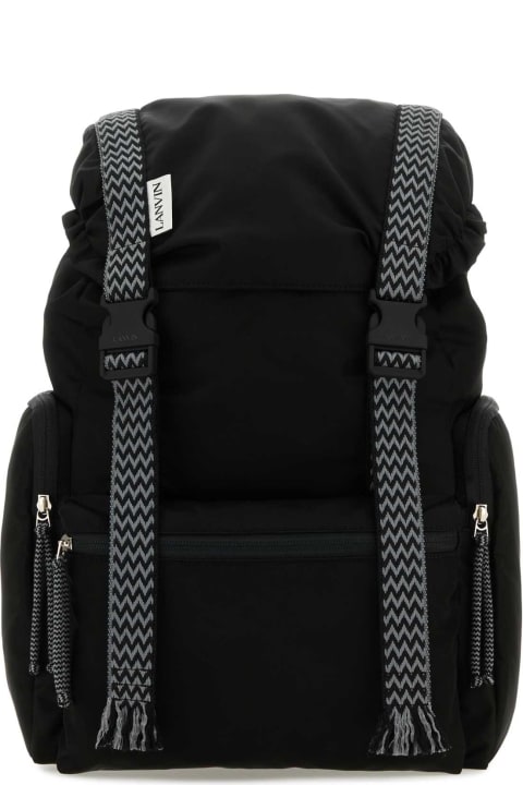 メンズ新着アイテム Lanvin Black Nylon Curb Backpack