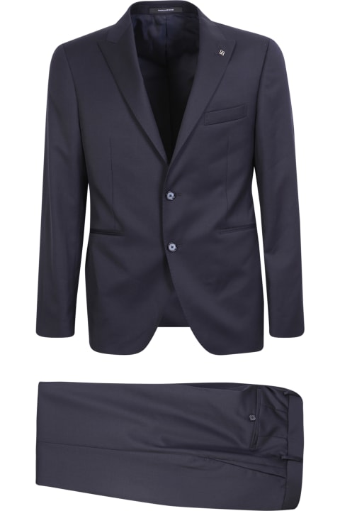 Tagliatore Suits for Men Tagliatore Tagliatore Suit With Vest Sallia' Blue