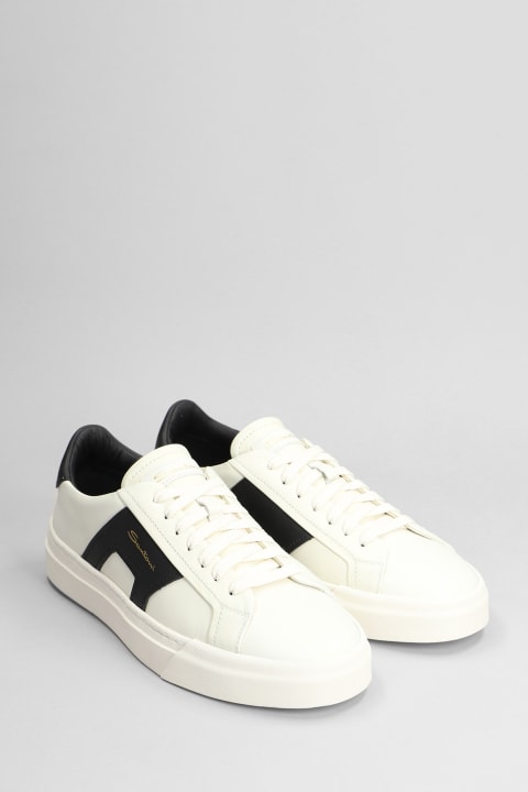 Santoni Sneakers for Men Santoni Dbs4 Sneakers In White Leather