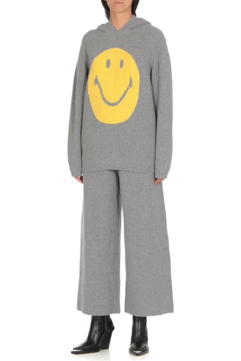 Knitted Smiley Hoodie