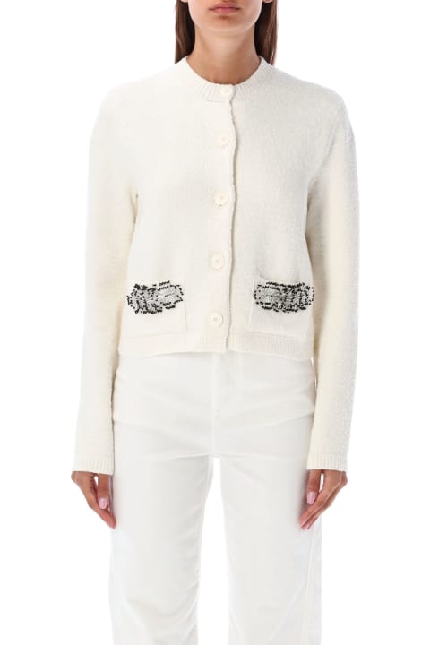 Fashion for Women Lanvin Knit Pocket Embroidery Cardigan