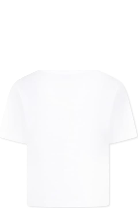 Homeware Marc Jacobs White T-shirt For Girl With Flower