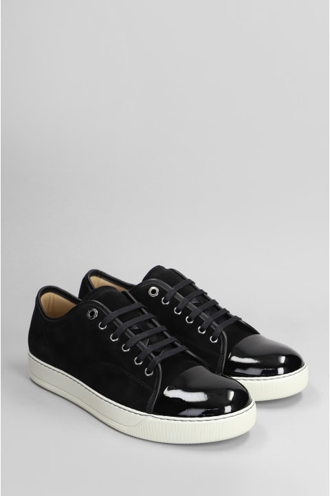 Shoes Sale for Men Lanvin Dbb1 Sneakers In Black Suede And Leather