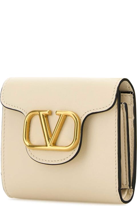 Accessories for Women Valentino Garavani Ivory Leather Wallet