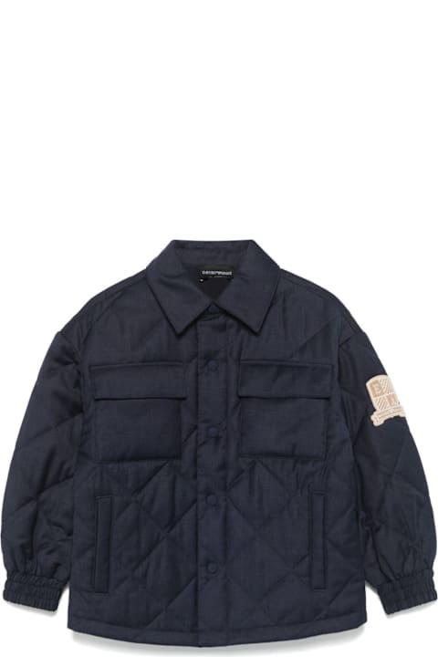 Emporio Armani for Kids Emporio Armani Navy Blue Jacket Boy