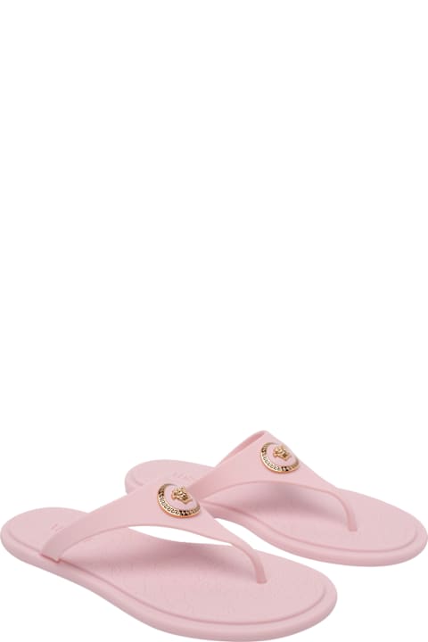 Versace Alia Rubber Flat Sandals