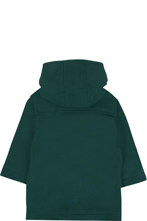 Fashion for Women Fendi Green Coat For Babykids With Patch