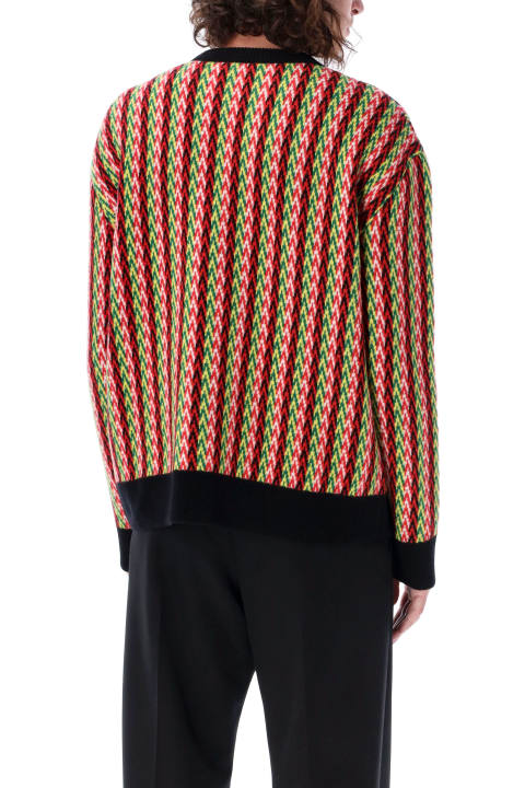 Sweaters for Men Lanvin Chevron Knit Sweater
