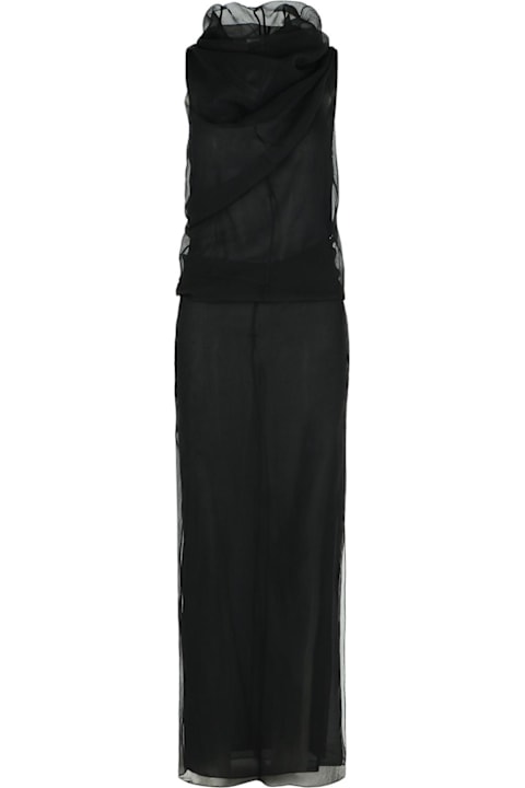 Khaite for Women Khaite 'jeanty' Black Silk Dress