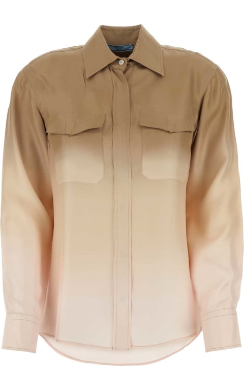 Clothing for Women Prada Multicolor Twill Shirt