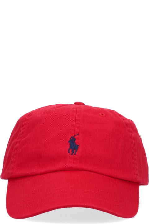 Polo Ralph Lauren for Men Polo Ralph Lauren Red Baseball Hat With Blue Pony