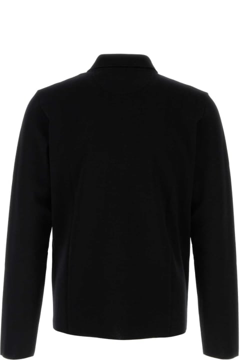 Fashion for Men Valentino Garavani Black Wool Polo Shirt